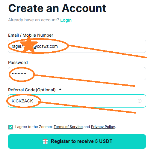 ZOOMEX Referral Code