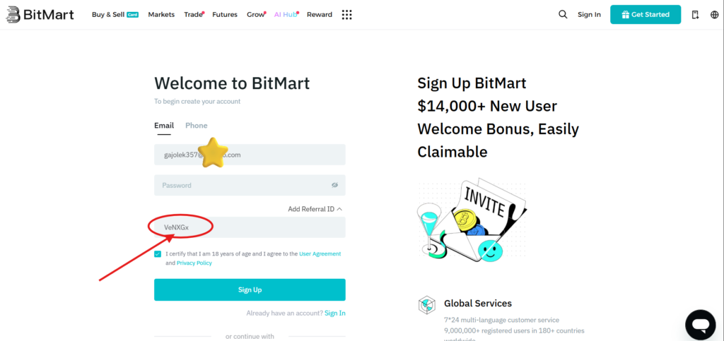 BitMart Referral ID “VeNXGx” – Enjoy 20% Off Trading Fees + Exclusive $14,000 Bonus​