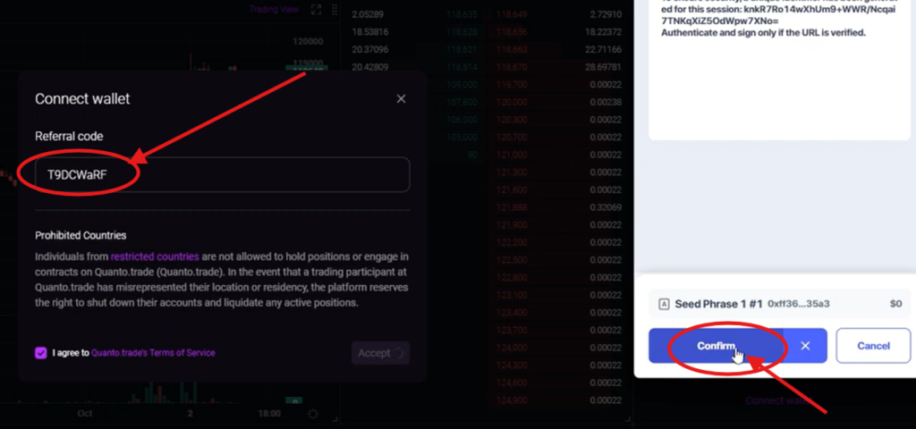 Quanto Trade Referral Code "T9DCWaRF" – Exclusive 10% Off on Trading Fees​