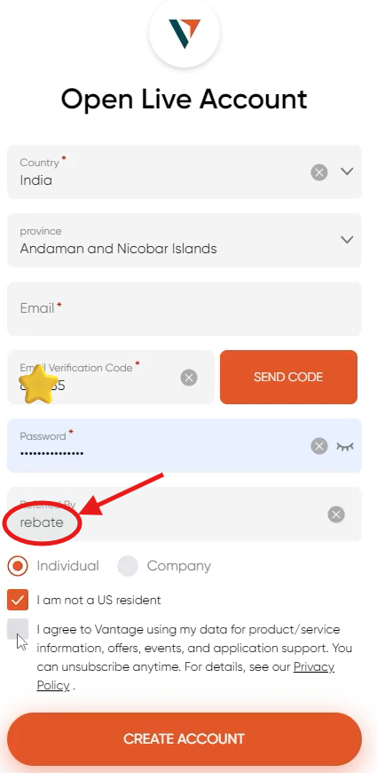 Vantage Referral Code “REBATE” – Get 10% Discount on Trading Fees (2026)
