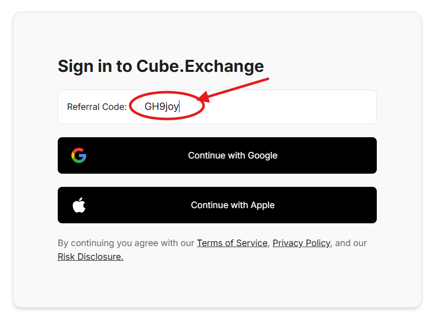 Cube Exchange Referral Code “GH9joy” – Get 10% Discount on Trading Fees​