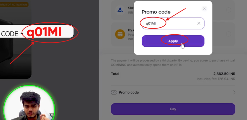 GoMining Discount Code “Q01MI” – Get 15% Off on Bitcoin Mining Plans​