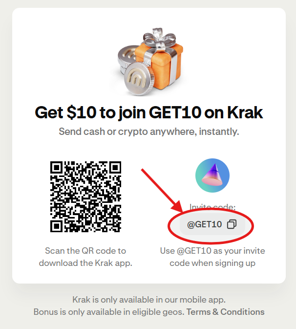 Krak App Referral Code “@GET10” – Get $10 Free Bonus After Sign Up