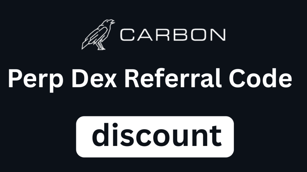 Carbon Perp Dex Referral code is "discount" - Get 10% Rebate on Trading Fees